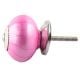 Solid Dark Neon Pink Ceramic Drawer Knob